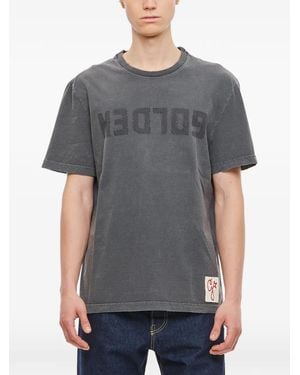 Golden Goose Logo-Print T-Shirt - Grey