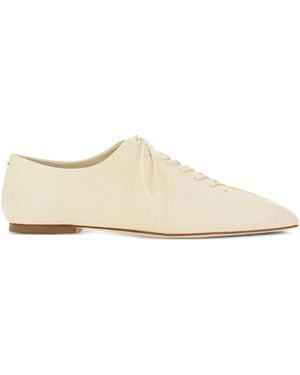 Aeyde Lace-Up Leather Shoes - White