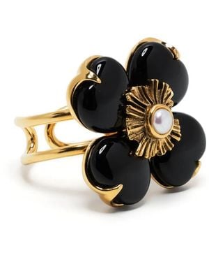 Goossens Vergulde Ring - Zwart