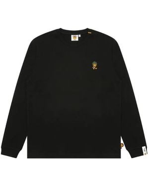 *BABY MILO® STORE BY *A BATHING APE® Baby Milo Graphic-Print Long-Sleeve T-Shirt - Black
