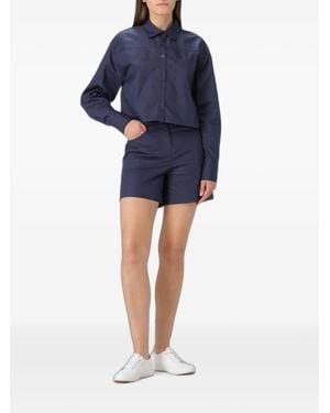 Colmar Drop-Shoulder Cotton Shirt - Blue