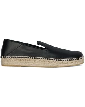 Balmain Smooth Leather Espadrilles - White