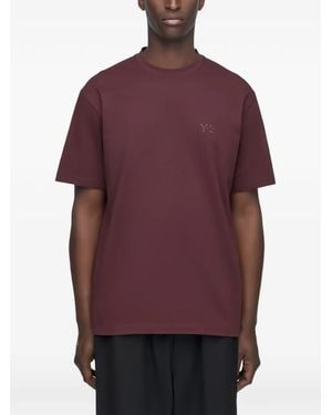 Y-3 Logo-Print Short-Sleeve T-Shirt - Red