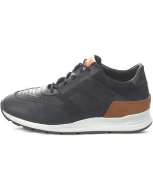 Tod's Zapatillas de piel con cordones - Gris