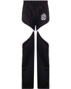 Telfar Cut-out Logo Print Track Trousers - Black