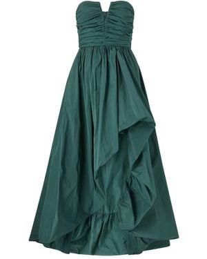 Pinko Robe Superposée À Fronces - Green