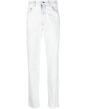 Gcds Bling Logo-Embellishment Jeans - White