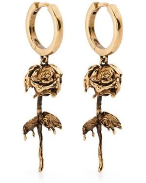 McQueen ローズ ピアス - メタリック