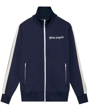 Palm Angels Joggingbroek Met Streepdetail - Blauw