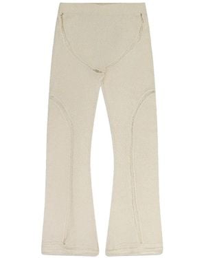 Rhude Flared Knitted Pants - Natural
