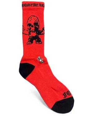 Chrome Hearts Foti Harris Teeter Socks - Red