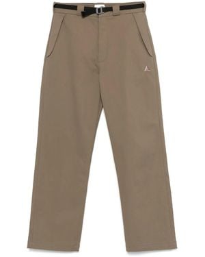 ROA Belted Chinos - Brown
