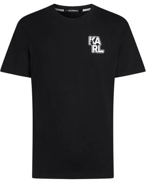 Karl Lagerfeld T-Shirt mit Logo - Schwarz