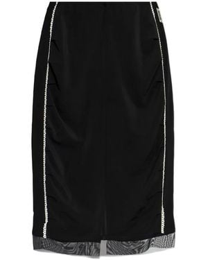 AVAVAV Sequin-Embellishment Midi Skirt - Black