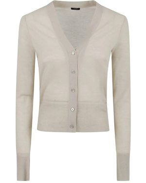 JOSEPH Buttoned Cardigan - Natural