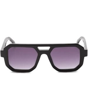 G.O.D Eyewear Thirty Four Ii Sonnenbrille Mit Geometrischem Gestell - Schwarz