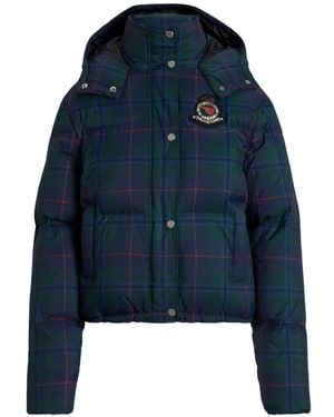 Ralph Lauren Logo-Patch Puffer Jacket - Blue