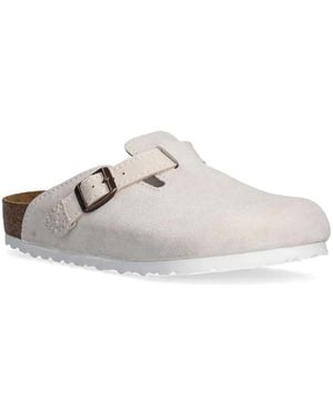 Birkenstock Boston Slippers - Wit