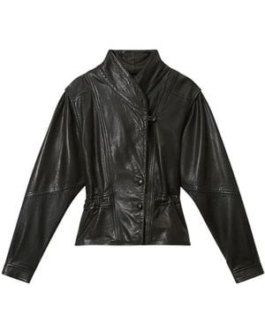 Isabel Marant Tressy レザージャケット - ブラック