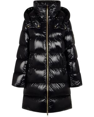 Moose Knuckles Hooded Padded Coat - Black