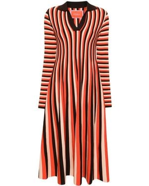 La DoubleJ Robe Mi-Longue Plaza En Maille - Red