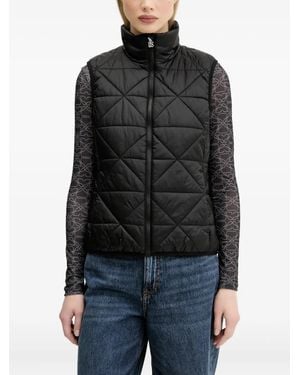HUGO Quilted High-Neck Vest - Black