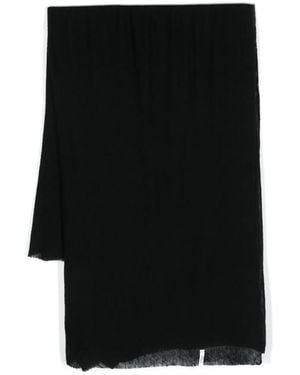 Botto Giuseppe Cashmere Fine-Knit Scarf - Black
