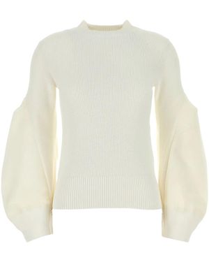 Sacai Jersey de algodón - Blanco