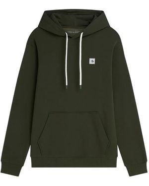 Scotch & Soda Hoodie Mit Logo-Patch - Grün