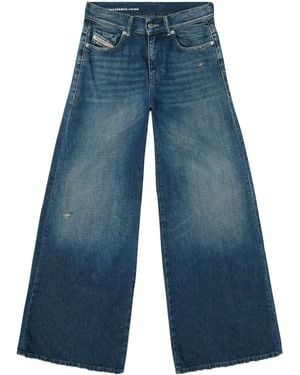 DIESEL 1978 D-Akemi Cotton Trousers - Blue