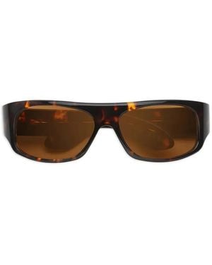 Marni Uailus Tortoiseshell Rectangle Sunglasses - Brown