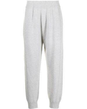 Helmut Lang Corduroy-Detail Track Trousers - Grey