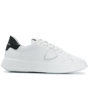 Philippe Model Logo-Detail Sneakers - White
