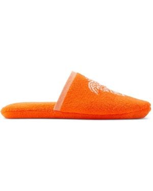 Versace Slipper Mit Grafischem Detail - Orange