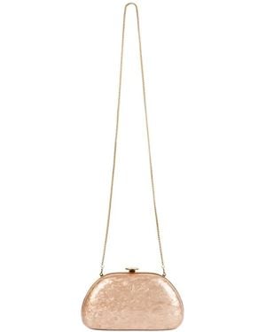 Gemy Maalouf Marbled Clutch Bag - White