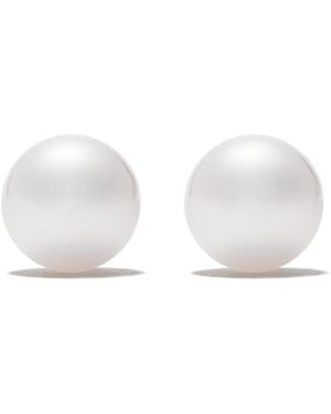Tasaki Pendientes Akoya En Oro De 18Kt Con Perla - Blanco