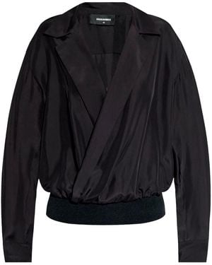 DSquared² シルク ブラウス - ブラック
