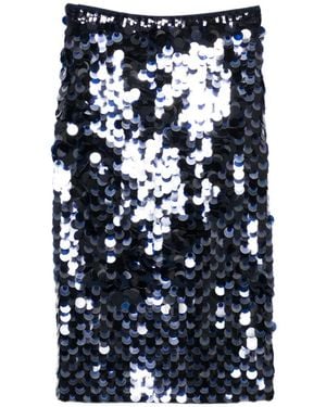 P.A.R.O.S.H. Sequined Skirt - Blue