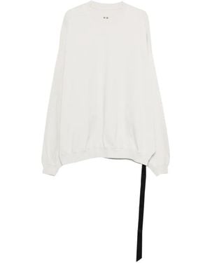 Rick Owens Hun Tie-Detail Sweatshirt - White