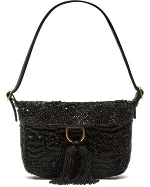 Maliparmi Schultertasche Mit Perlen - Schwarz