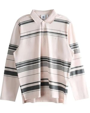 adidas Gestreept Poloshirt - Wit