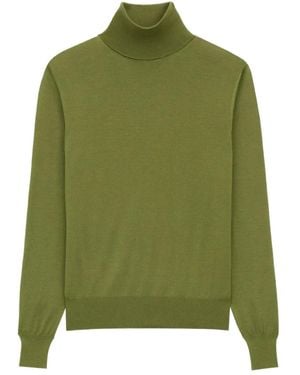 Saint Laurent Turtleneck Jumper - Green