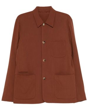 Paul Smith Pocket Long-Sleeve Shirt Jacket - Brown