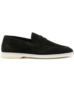 SCAROSSO Luciano Suede Loafers - Black