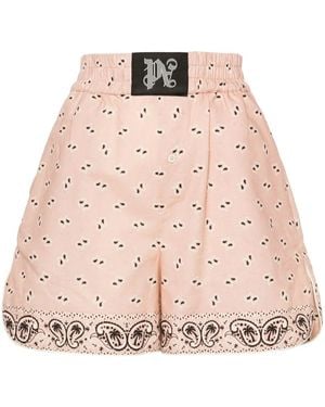 Palm Angels Paisley-Print Boxers Shorts - Pink