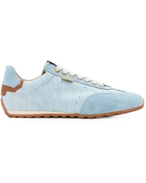 AllSaints Zapatillas Bajas Vaqueras Con Paneles De Ante - Azul