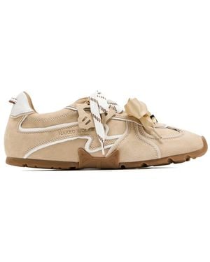 Naked Wolfe Adorad Lace-Up Trainers - Natural