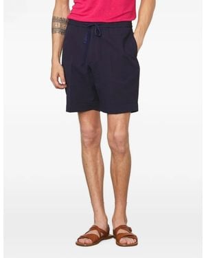 Officine Generale Phil Seersucker Shorts - Blue