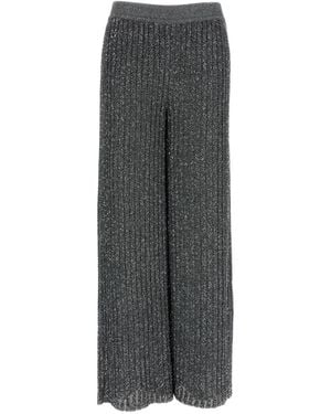 Missoni Sequin-Embellished Palazzo Pants - Gray