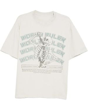 WARMAN Graphic Print T-Shirt - White